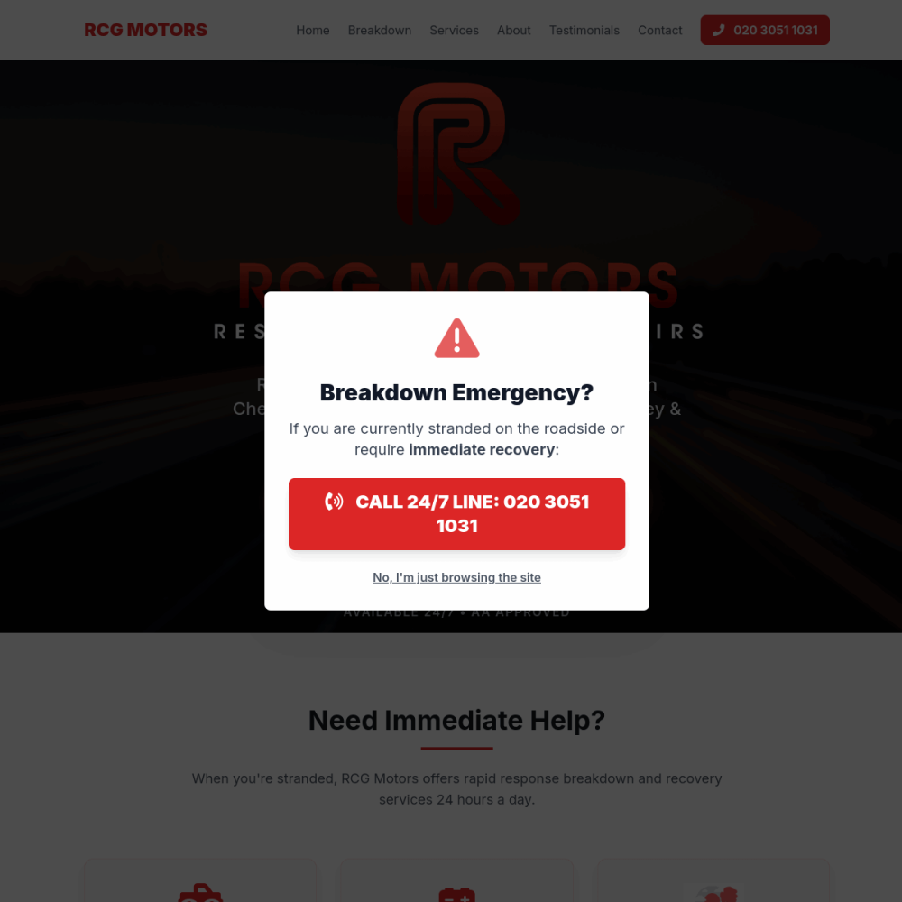 RCG Motors - 24/7 Breakdown Recovery Chertsey, Surrey (30 Mile Radius) thumbnail