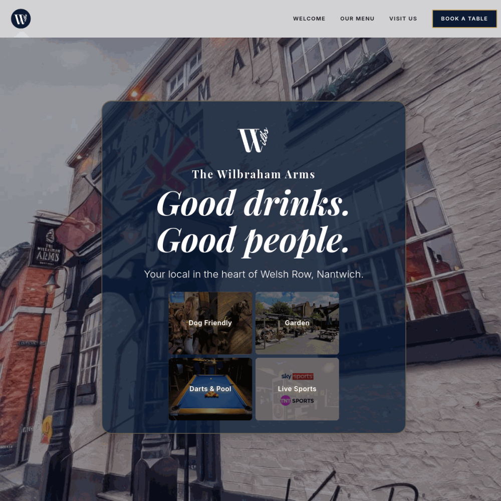 The Wilbraham Arms | Proper Nantwich Pub thumbnail